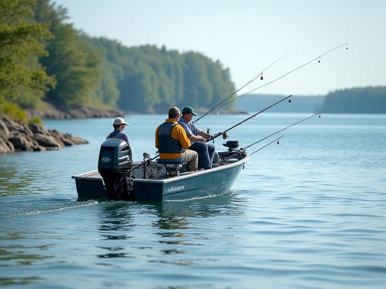 Guided fishing trip on Ontario lake